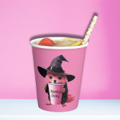 Spooky Dooky Kreatur rosa Halloween-Party-Brauch Pappbecher