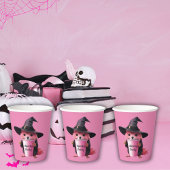 Spooky Dooky Kreatur rosa Halloween-Party-Brauch Pappbecher