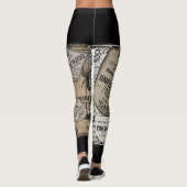 Spooky Drinks Labels Halloween, Hexenmeister Leggings (Rückseite)