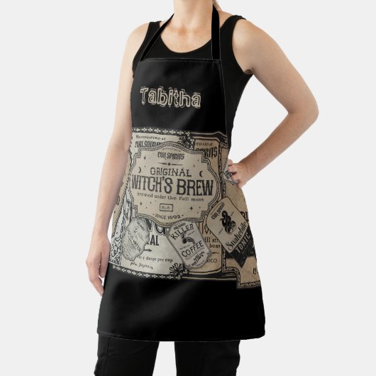 Spooky Drinks Labels Halloween, Hexenmeister Schürze (InSitu)