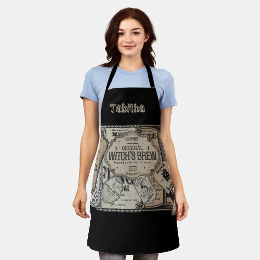 Spooky Drinks Labels Halloween, Hexenmeister Schürze (Getragen)