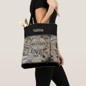 Spooky Drinks Labels Halloween, Hexenmeister Tasche (Von Nahem)