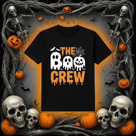 Spooky Dripping The Boo Crew Ghosts and Pumpkin Ha T-Shirt