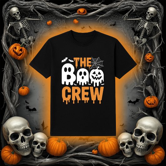 Spooky Dripping The Boo Crew Ghosts and Pumpkin Ha T-Shirt