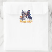 Spooky Duo Quadratischer Aufkleber (Tasche)