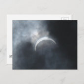 Spooky Eclipse Storm Clouds 2017 Ankündigungspostkarte (Vorne/Hinten)