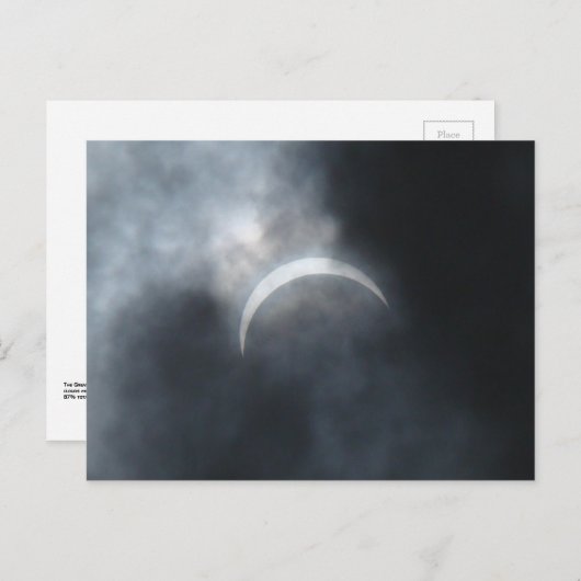 Spooky Eclipse Storm Clouds 2017 Ankündigungspostkarte (Vorne/Hinten)