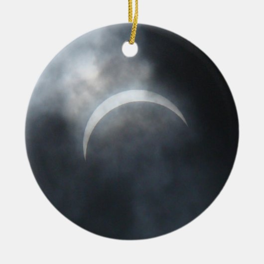 Spooky Eclipse Storm Clouds 2017 Keramikornament (Vorne)
