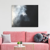Spooky Eclipse Storm Clouds 2017 Leinwanddruck (Insitu (Wohnzimmer))