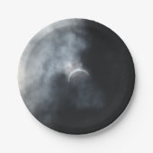 Spooky Eclipse Storm Clouds 2017 Pappteller (Vorderseite)