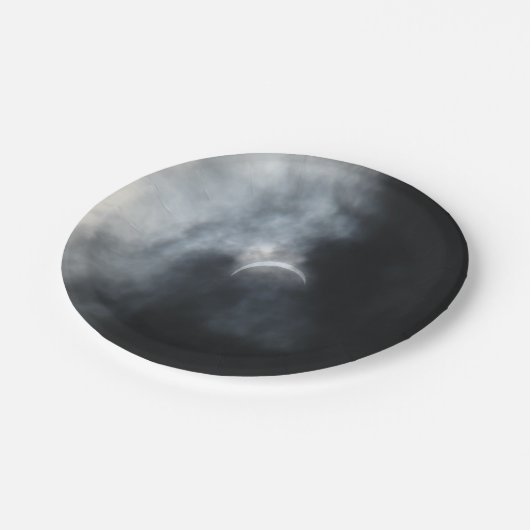 Spooky Eclipse Storm Clouds 2017 Pappteller (Schrägansicht)