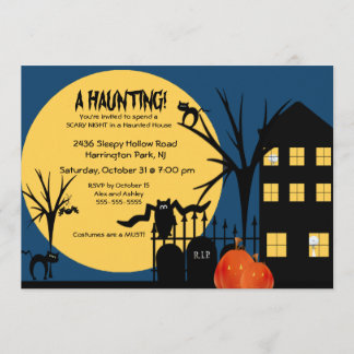 Spooky ein furchtbares Halloween-Party Einladung