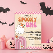 Spooky ein niedlicher Geist Pink Mädchen ersten Ge Einladung
