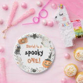 Spooky Ein Niedliches Halloween Ghost 1. Geburtsta Pappteller (Party)