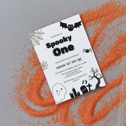 Spooky eine Halloween-Geburtstagsparty Einladung