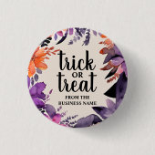 Spooky Elegance Halloween Blumenzeremonie Button (Vorderseite)