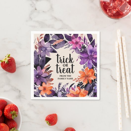 Spooky Elegance Halloween Blumenzeremonie Serviette (Beispiel)