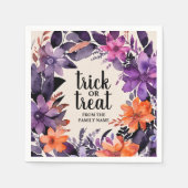 Spooky Elegance Halloween Blumenzeremonie Serviette (Vorderseite)