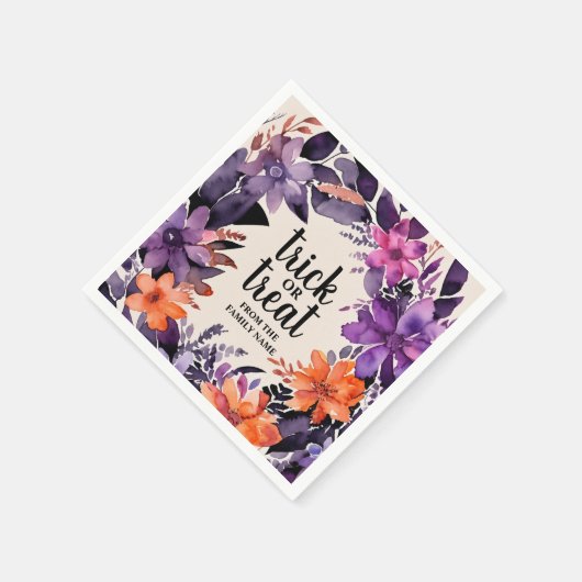 Spooky Elegance Halloween Blumenzeremonie Serviette (Ecke)