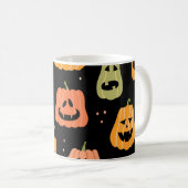 Spooky Elegance: Halloween Pumpkin Art Kaffeetasse (VorderseiteRechts)