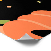 Spooky Elegance: Halloween Pumpkin Art Poster (Ecke)