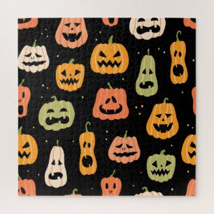 Spooky Elegance: Halloween Pumpkin Art Puzzle