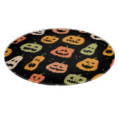 Spooky Elegance: Halloween Pumpkin Art Schneidebrett (Ecke)