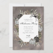 Spooky Elegance Neutral Spiole Halloween Einladung (Vorderseite)