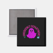 Spooky Emergency Department Ghost Er Nurse Hallowe Magnet (Vorderseite/Rückseite)
