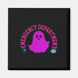 Spooky Emergency Department Ghost Er Nurse Hallowe Magnet