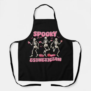 Spooky Esthetician Halloween Skeleton Hauttherapie Schürze