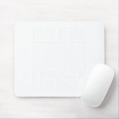 Spooky Esthetician Skeleton Halloween Design Mousepad (Mit Mouse)