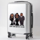 Spooky Ethnic Gothic Family Halloween Aufkleber (Koffer)