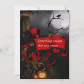 Spooky Etwas verzogenes Halloween Einladung (Vorderseite)