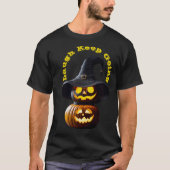 Spooky Evil Bender mit Hexenhut und Pumpkin T-Shirt (Vorderseite)