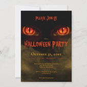 Spooky Evil Eyes Adult Halloween-Party Einladung (Vorderseite)