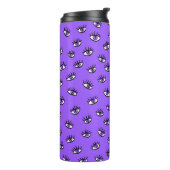 Spooky Evil Eyes Lila Halloween Thermosbecher (Nach links gedreht)