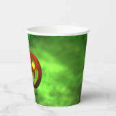 Spooky Evil Halloween Pumpkin Pappbecher (Links)