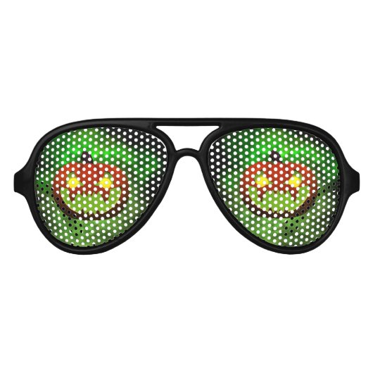 Spooky Evil Halloween Pumpkin Sonnenbrille (Vorderseite)