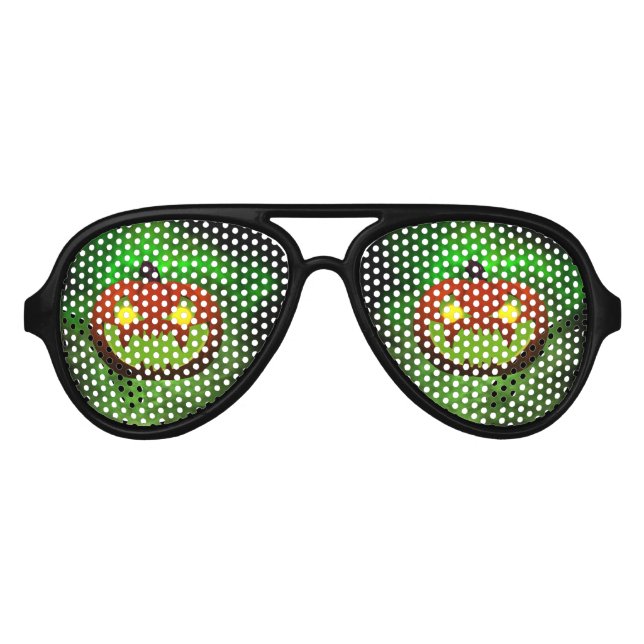 Spooky Evil Halloween Pumpkin Sonnenbrille (Vorderseite)