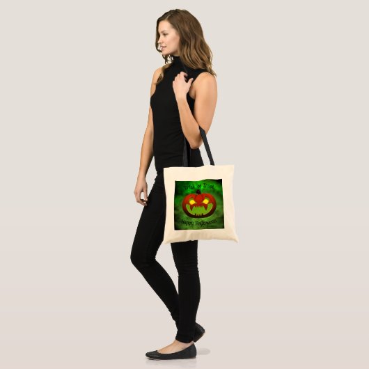 Spooky Evil Halloween Pumpkin Tragetasche (Vorderseite (Model))