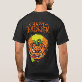"Spooky Evil Pumpkin Halloween T-Shirt – Trick or (Rückseite)