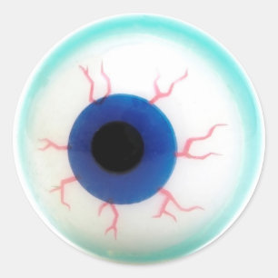 Spooky Eyeball Runder Aufkleber