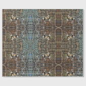 Spooky Eyes in der Mauer Geschenkpapier (Flach)