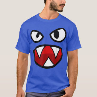 Spooky Face , Scary Angry Face Poiny Teeth T-Shirt
