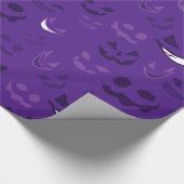 Spooky Faces Geschenkpapier (Ecke)