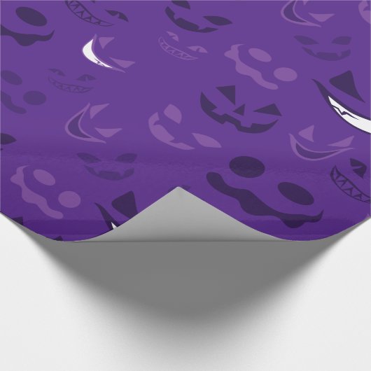 Spooky Faces Geschenkpapier (Ecke)
