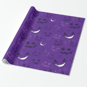 Spooky Faces Geschenkpapier