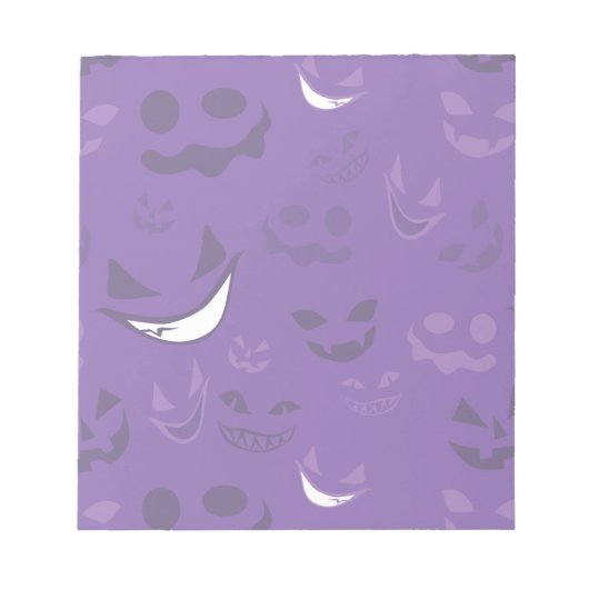Spooky Faces Notizblock (Vorderseite)