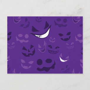 Spooky Faces Postkarte